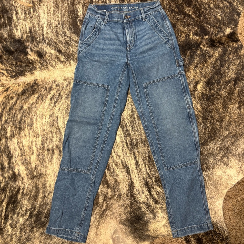 American Eagle Outfitters Women's Straight-Leg Carpenter Jeans